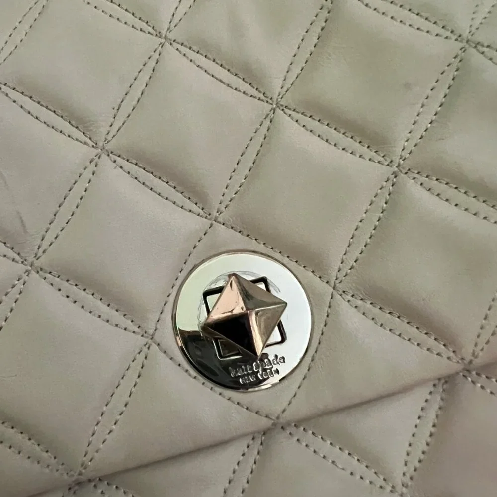 Kate Spade Quilted Shoulder Bag – Beige - Picture 6 of 7